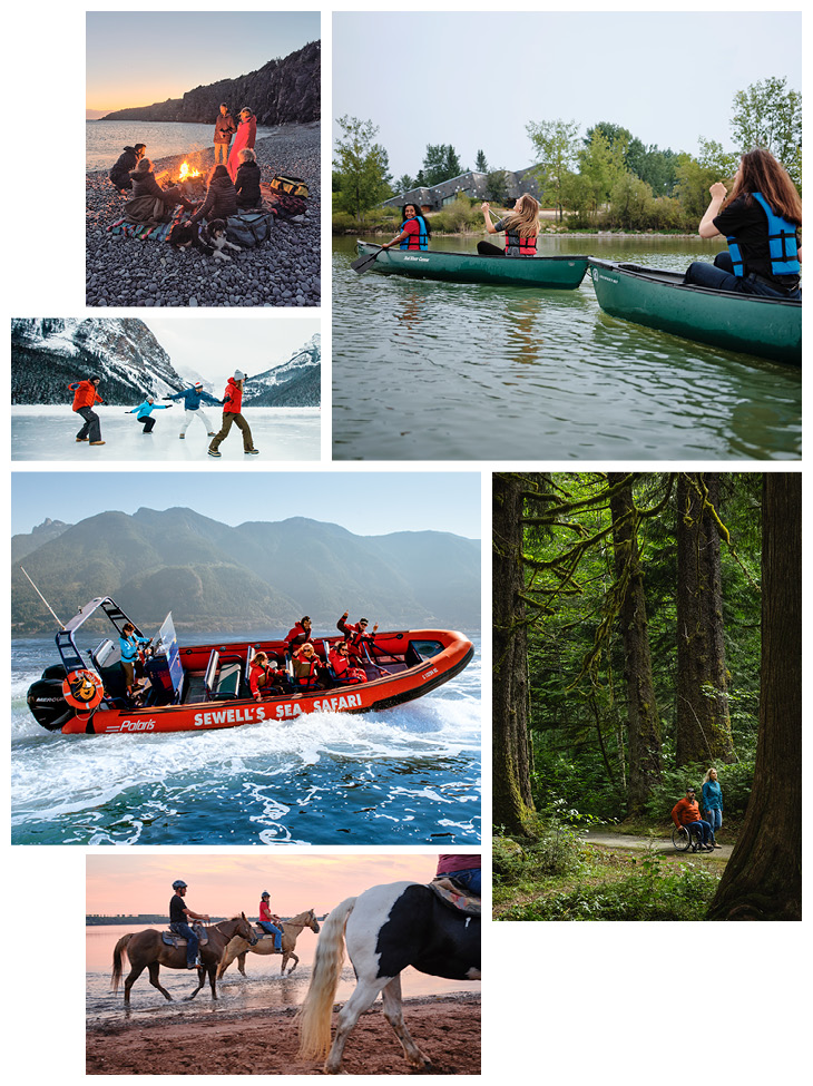 accessible adventure collage