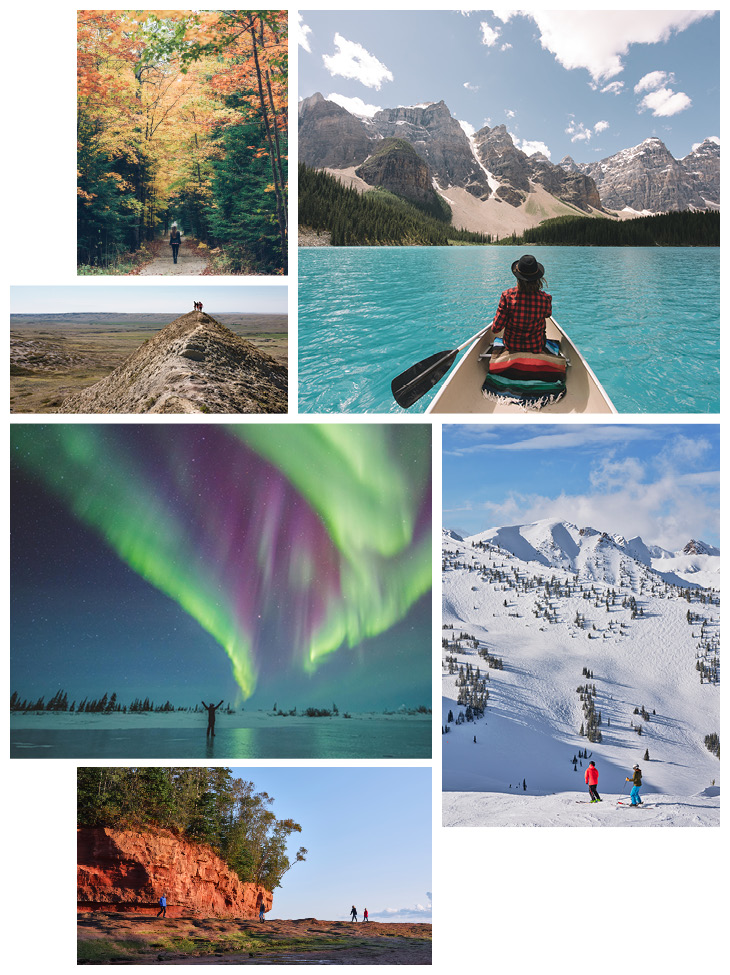 natural wonders collage