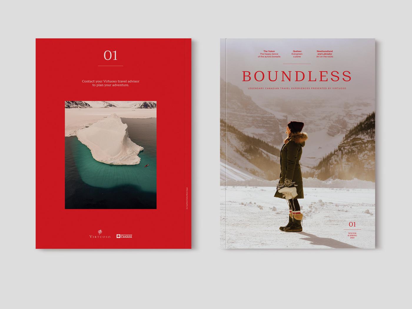 Front and back covers of Boundless Magazine